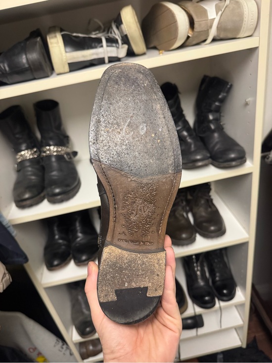 $1198 JOHN VARVATOS Fleetwood Shawl Silver Boot sz. 8 main image 7